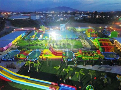 Commercial Grade Cheap Big Inflatable Water Park Price  BY-AWP-124